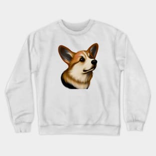 Cute Corgi Drawing Crewneck Sweatshirt